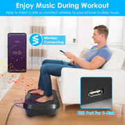 Vibration Exercise Machine – Whole Body Fitness Plate with 120 Speeds, 1–20 Min Timer, Resistance Bands & Remote Control – 330 lbs Max Load